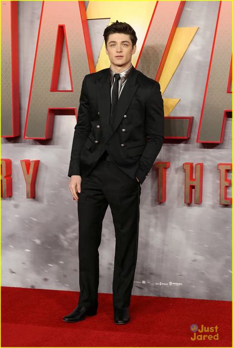 Full Sized Photo Of Asher Angel Jack Dylan Grazer Suit Up For Shazam London Premiere 02 Asher