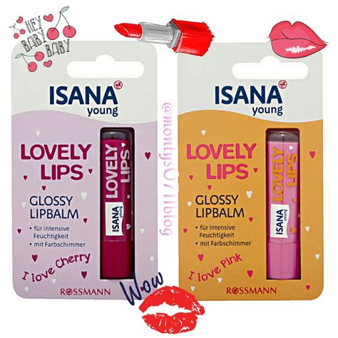 Montys0711blog Isana Young Lovely Lips Glossy Lipbalm Neu