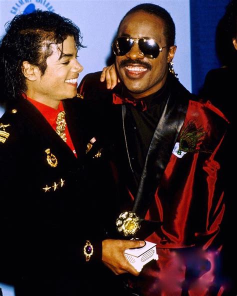 Two Great Artistsmichael Jackson And Stevie Wonder I Love Them So