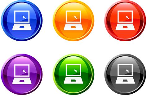 Computer Royalty Free Vector Icon Set Royalty Free Vector Stock Illustration - Download Image ...