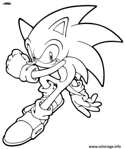 Coloriage Super Sonic 76 Dessin Sonic à imprimer