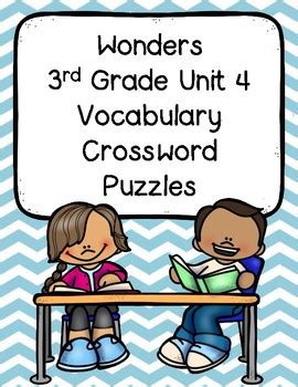 Daily easy, quick and cryptic crosswords puzzles. Wonders 3rd Grade Vocabulary Crossword Puzzles Unit 4 by ...