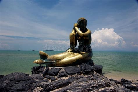 Mermaid Statue Stock Photo Image Of Thailandnn Landscape 110740780