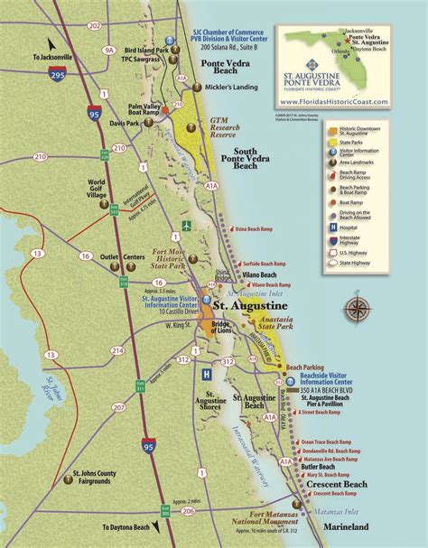 View St. Augustine maps to familiarize yourself with St. Augustine