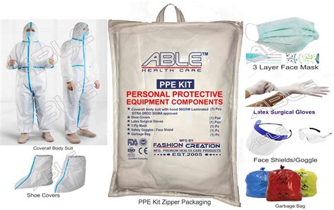 Disposable 70 Gsm Laminated Ppe Kit For Hospitalpersonal Id