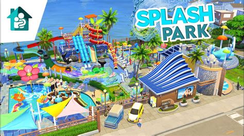 I Built A Splash Water Park In Sims 4 No Cc The Sims 4 Growing