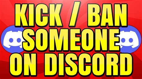 How To Kick Ban Someone From Your Discord Server Youtube