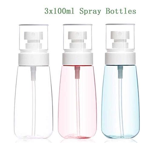 Spray Bottles 100ml34oz Fine Mist Empty Travel Cosmetic Refillable