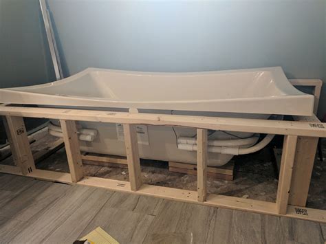 How To Built A Drop In Tub Surround With Full Access Leisureconcepts