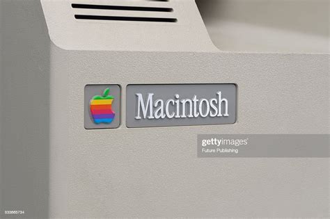 Detail Of A Vintage 1980s Apple Macintosh Personal Computer Taken