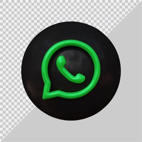 Premium Psd 3d Rendering Of Whatsapp Icon Social Media Concept