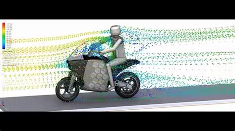 Electric car vs electric bike! CFD Study - Drag Coefficient - Electric Touring Motorcycle ...