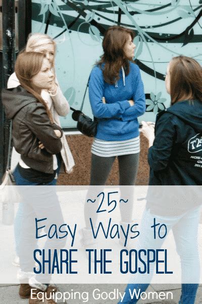 25 Easy Ways To Share The Gospel