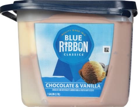 Blue Ribbon Classics Chocolate And Vanilla Ice Cream 1 Gal Metro Market