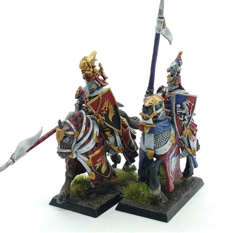 The Beginnings Of A Unit Of Grail Knights For Bretonnia Rwarhammer