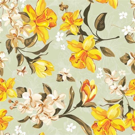 The best selection of royalty free yellow floral pattern vector art, graphics and stock illustrations. Yellow flowers pattern Free vector in Encapsulated ...