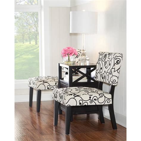 From classic wingback chairs to leather club chairs, there are a myriad of options depending on your space & decor. Taylor Black and White Accent Chair-36080BWC-01-KD-U - The Home Depot