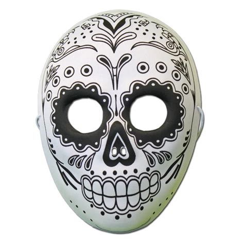 Day Of The Dead Masquerade Mask With Skull Design Masquerade Mask