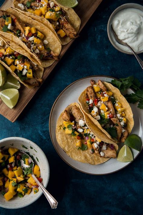 Pour over the chicken and marinate for 24 hours. Chili Lime Marinated Chicken Tacos With Mango Salsa ...