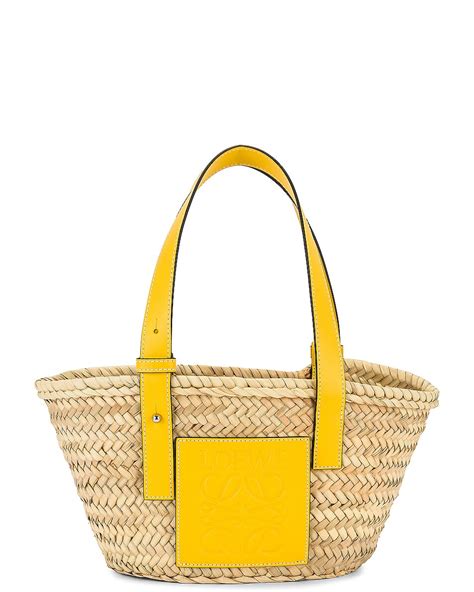 Loewe Basket Small Bag In Yellow Fwrd