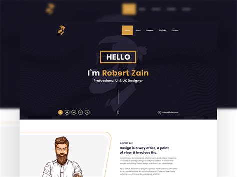 Personal Portfolio Website Design By Voidcoders On Dribbble