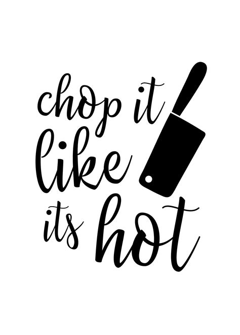 four free fun printable kitchen art images