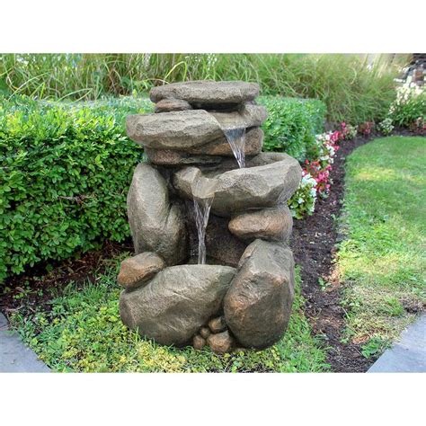 Self contained stone garden fountains & water features buy direct from the uk manufacturer. Henryka Polyresin Outdoor Fountain | The Home Depot Canada