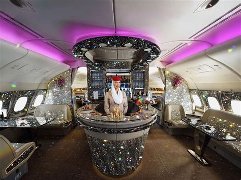 Look The Emirates ‘diamond A380 Onboard Lounge Encrusted With