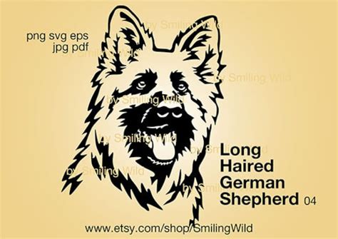 German Shepherd Svg 39 Portrait Face Dog Clipart Cuttable German