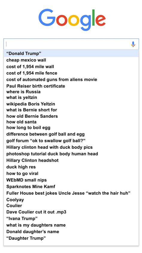 Donald Trumps Search History Leaked Cbc Comedy