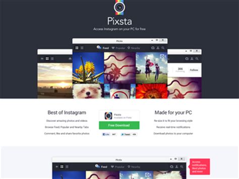 ❤️ used by 7 million instagrammers ⭐️ plan posts + presets + best hashtags + powerful analytics + caption ideas + more 👇 download + free growth guide: Item name: Pixsta desktop Instagram app landing page free ...