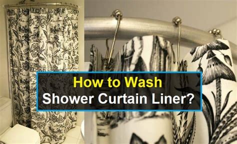 How To Wash Shower Curtain Liner Easy 2 Ways Shower Park