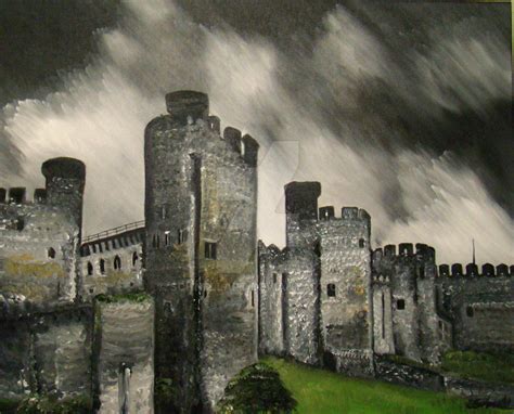 Welsh Castle In Storm By Schnellart On Deviantart