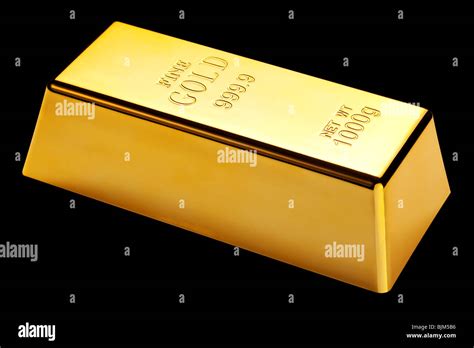 Photo Of A 1kg Gold Bar Isolated On A Black Background Stock Photo Alamy