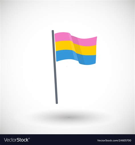 Pansexual Flag Lgbt Pride Flag Vector Illustration Lgbt Pansexual Flag With Royalty Free