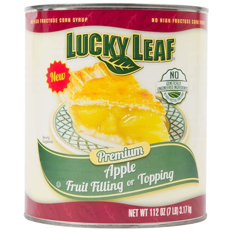 lucky leaf apple pie filling 10 can webstaurantstore