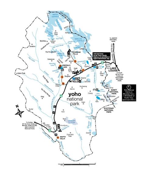 28 Yoho National Park Map Maps Database Source