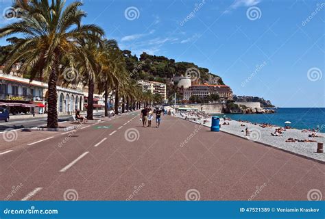 Ville De Nice Promenade Des Anglais Image Stock éditorial Image Du