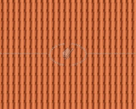 Terracotta Roof Tile Texture Seamless 03489