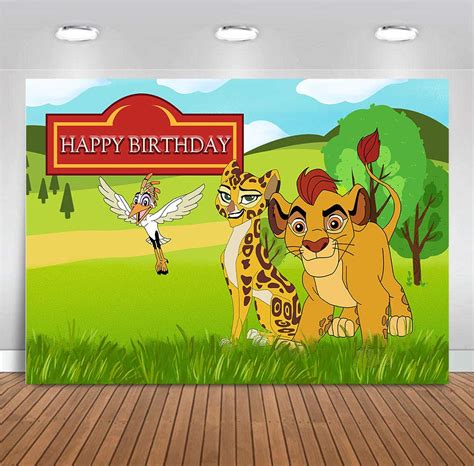 Buy Cartoon Lion King Photography Backdrop Children Kids Happy Birthday