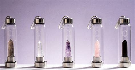 There are multiple ways to do this but some crystals shouldn't be cleaned with water, though, especially ones that are under 5 on the mohs hardness scale. Glacce Crystal Quartz Water Bottle Review - PureWow