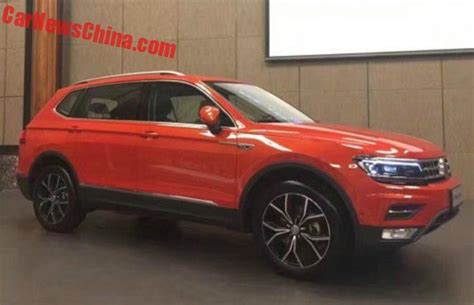 Spy Shots Volkswagen Tiguan L Is Orange And Naked In China