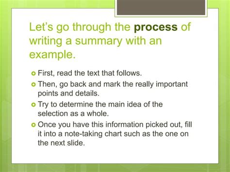 How To Write An Objective Summary Powerpoint Presentation Ppt