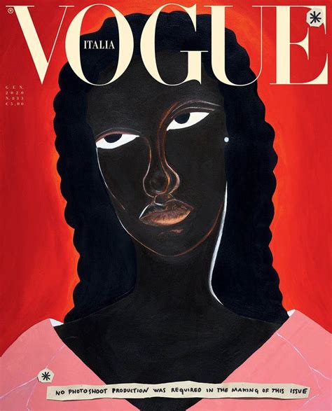 illustrations for the first time on vogue italia january 2020 covers fashionotography vogue