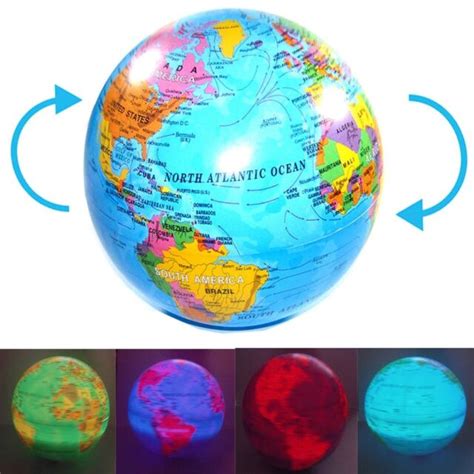 World Map Spinning Globe Tourist Map Of English