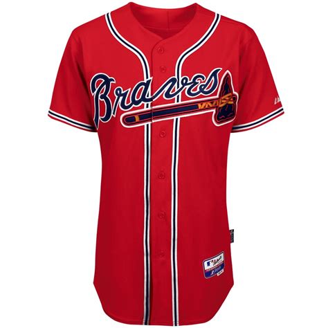 Atlanta Braves Majestic Big And Tall Cool Base Team Jersey Red