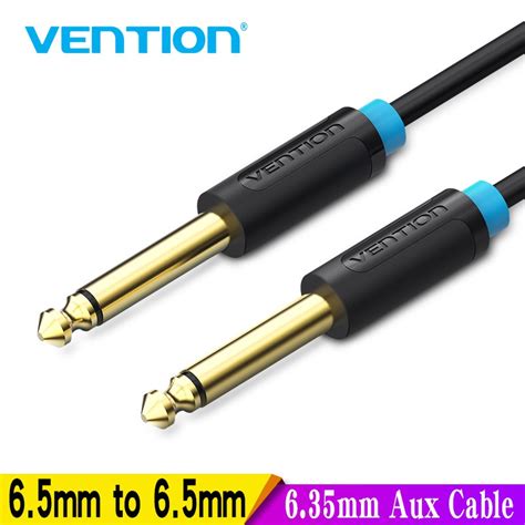 Vention635mm Mono Jack 14 Ts Cable Male To Male Instrument Cable Aux