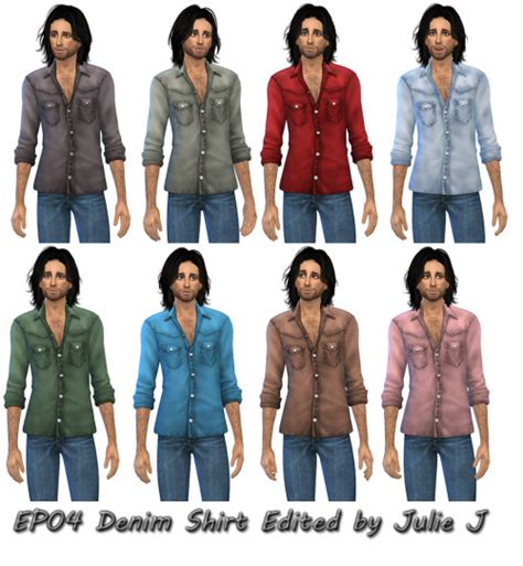 Ep04 Cats And Dogs Male Denim Shirt Edited At Julietoon Julie J Sims