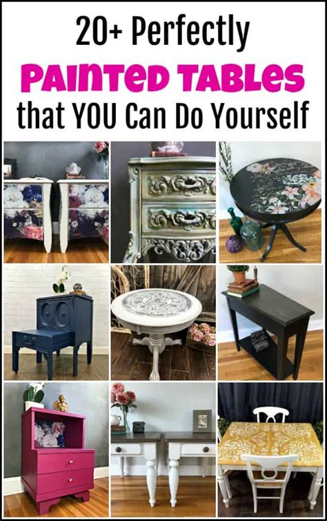 20 Perfectly Painted Tables That You Can Do Yourself