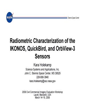 Fillable Online Ntrs Nasa Radiometric Characterization Of The Fax Email Print Pdffiller